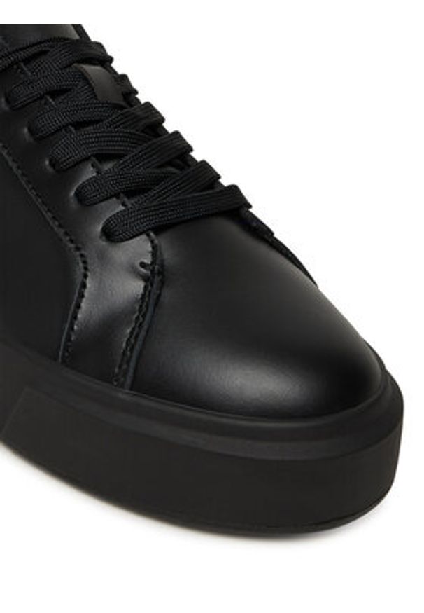 Calvin Klein Sneakersy Basket Cupsole Laceup Lth Ml YW0YW01945 Czarny. Kolor: czarny. Materiał: skóra
