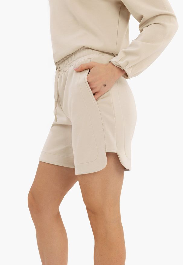 Volcano - M-LULI. Kolor: beżowy. Materiał: elastan, materiał, dresówka, poliester, skóra. Wzór: gładki. Sezon: lato