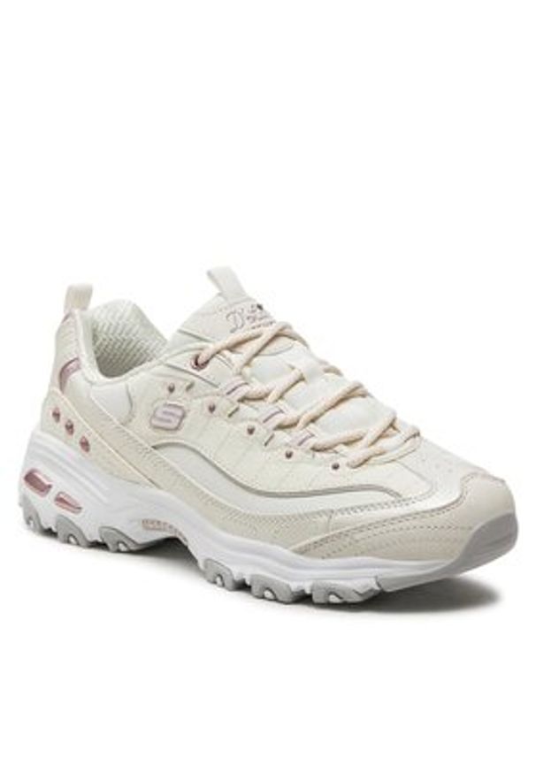 skechers - Skechers Sneakersy D'Lites-Ladies Night 149267/WLV Biały. Kolor: biały. Materiał: materiał