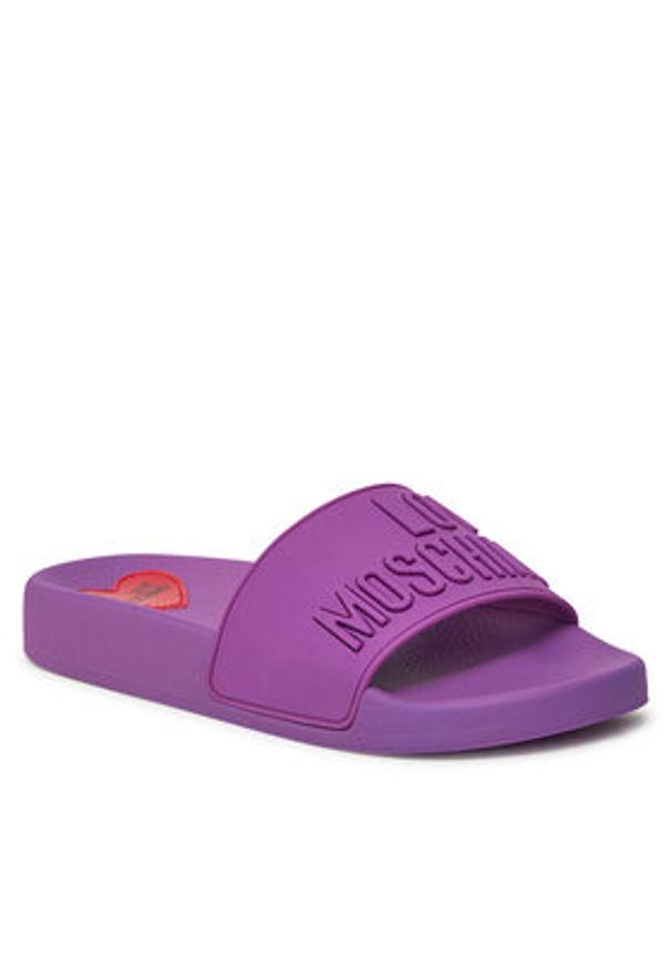 Love Moschino - LOVE MOSCHINO Klapki JA28052G1II15652 Fioletowy. Kolor: fioletowy