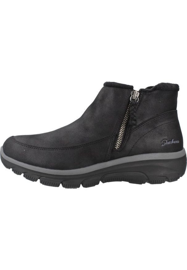 skechers - SKECHERS EASY GOING INTO FALL Czarny. Kolor: czarny. Materiał: syntetyk, tkanina. Styl: sportowy