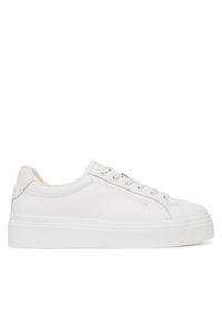 TOMMY HILFIGER - Tommy Hilfiger Sneakersy Chic Cupsole FW0FW09107 Biały. Kolor: biały. Materiał: skóra #1