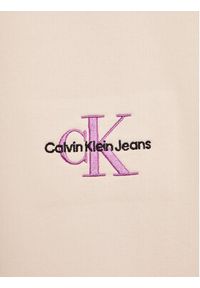 Calvin Klein Jeans Sukienka codzienna Monogram Off Placed IG0IG01827 Beżowy Regular Fit. Okazja: na co dzień. Kolor: beżowy. Materiał: bawełna. Typ sukienki: proste. Styl: casual #3