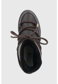 Inuikii - Śniegowce. Nosek buta: okrągły. Zapięcie: sznurówki. Kolor: brązowy. Materiał: wełna, guma #4