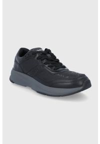 Calvin Klein Buty kolor czarny. Nosek buta: okrągły. Zapięcie: sznurówki. Kolor: czarny. Materiał: guma. Obcas: na obcasie. Wysokość obcasa: niski #3
