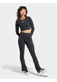 Adidas - adidas Bluzka Essentials II8055 Czarny Slim Fit. Kolor: czarny. Materiał: wiskoza