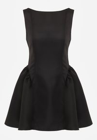 Born2be - Czarna Elegancka Sukienka o Rozkloszowanym Kroju Bez Rękawów Eupene. Okazja: na co dzień. Kolor: czarny. Długość rękawa: bez rękawów. Typ sukienki: proste, rozkloszowane. Styl: elegancki #8