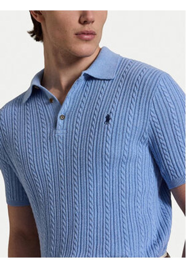 Polo Ralph Lauren Polo 710B13893004 Niebieski Regular Fit. Typ kołnierza: polo. Kolor: niebieski. Materiał: bawełna