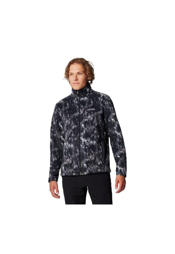 columbia - Bluza polarowa męska Columbia Steens Mountain Printed. Kolor: czarny. Materiał: polar. Sport: turystyka piesza