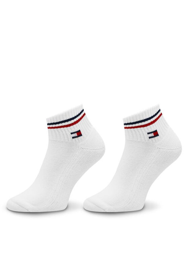 TOMMY HILFIGER - Tommy Hilfiger Zestaw 2 par niskich skarpet unisex 701228177 Biały. Kolor: biały. Materiał: bawełna