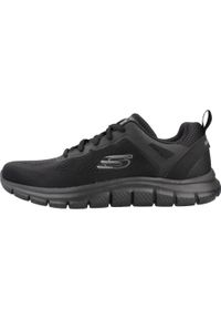 skechers - Adidasy Skechers Track Broader, Mężczyźni. Zapięcie: sznurówki. Kolor: czarny. Materiał: guma, materiał, syntetyk. Szerokość cholewki: normalna