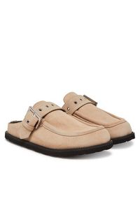 Hugo - HUGO Klapki Artentia Sabot 50542022 Écru. Materiał: zamsz, skóra