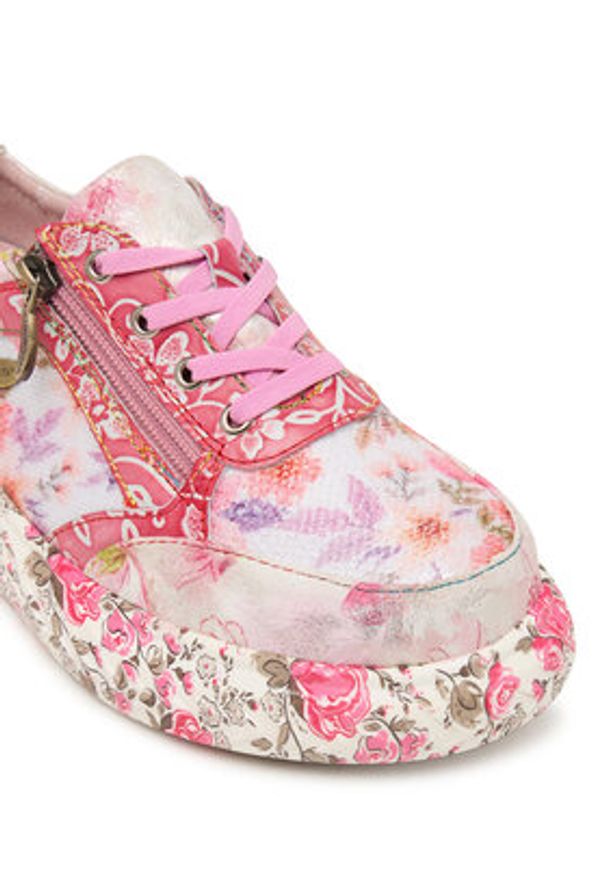 Laura Vita Sneakersy Sodao 51 Różowy. Kolor: różowy. Materiał: skóra