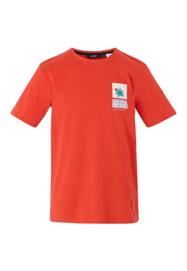 Regatta - T-shirt Męski Cline IX Cool Summer. Kolor: czerwony