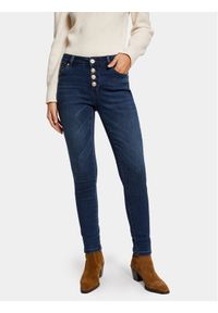 Morgan Jeansy 241-PMIRA Granatowy Skinny Fit. Kolor: niebieski