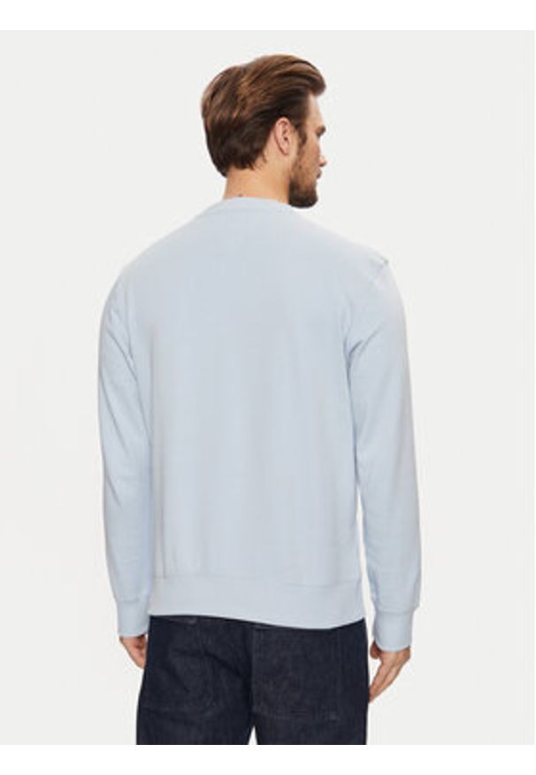 TOMMY HILFIGER - Tommy Hilfiger Bluza Essential MW0MW37237 Błękitny Regular Fit. Kolor: niebieski. Materiał: bawełna