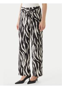 Morgan Spodnie materiałowe 261-PCLAMY Kolorowy Regular Fit. Materiał: syntetyk. Wzór: kolorowy #1