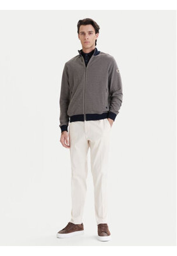 Bugatti Kardigan 8750-15142E Granatowy Regular Fit. Kolor: niebieski. Materiał: syntetyk