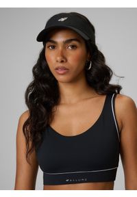 4f - 4F Daszek uniseks - czarny S/M (58cm). Kolor: czarny. Materiał: materiał. Styl: casual, sportowy #1