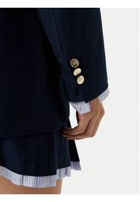 Tommy Jeans Marynarka DW0DW22601 Granatowy Boyfriend Fit. Kolor: niebieski. Materiał: syntetyk #5