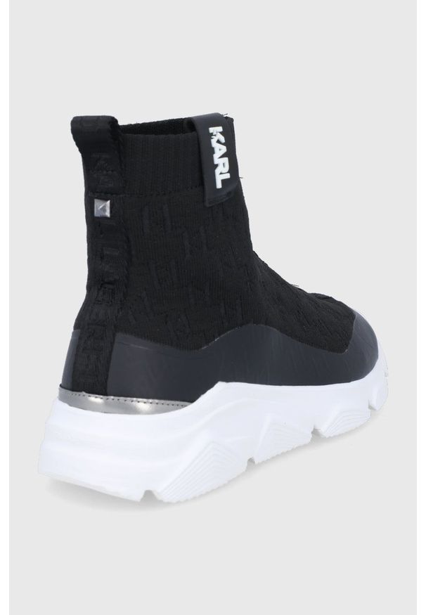 Karl Lagerfeld - Buty. Nosek buta: okrągły. Kolor: czarny. Materiał: guma