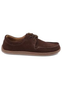 Brązowe Półbuty Armodo Skórzane Obuwie Damskie Barefoot. Okazja: na co dzień. Kolor: brązowy. Materiał: skóra. Styl: casual