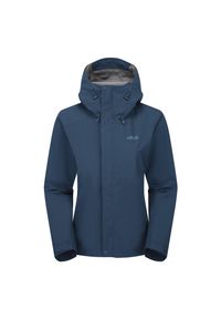 Kurtka przeciwdeszczowa damska Rab Women's Downpour Jacket z kapturem. Typ kołnierza: kaptur. Kolor: niebieski