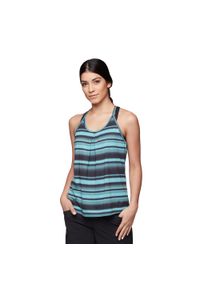 Koszulka trekkingowa damska Black Diamond Integrale Tank coastal stripe. Kolor: niebieski. Sport: turystyka piesza #1