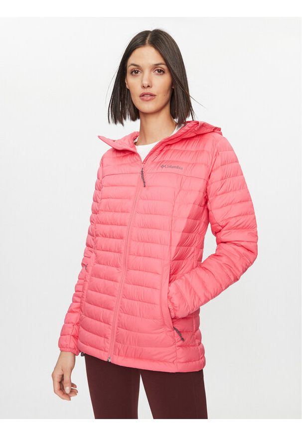 columbia - Columbia Kurtka puchowa Silver Falls™ Hooded Jacket Czerwony Regular Fit. Kolor: czerwony. Materiał: syntetyk