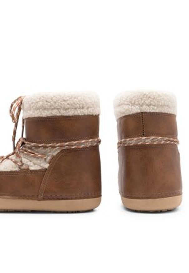 Jenny Fairy Śniegowce NS904B-01 Brązowy. Kolor: brązowy. Materiał: materiał