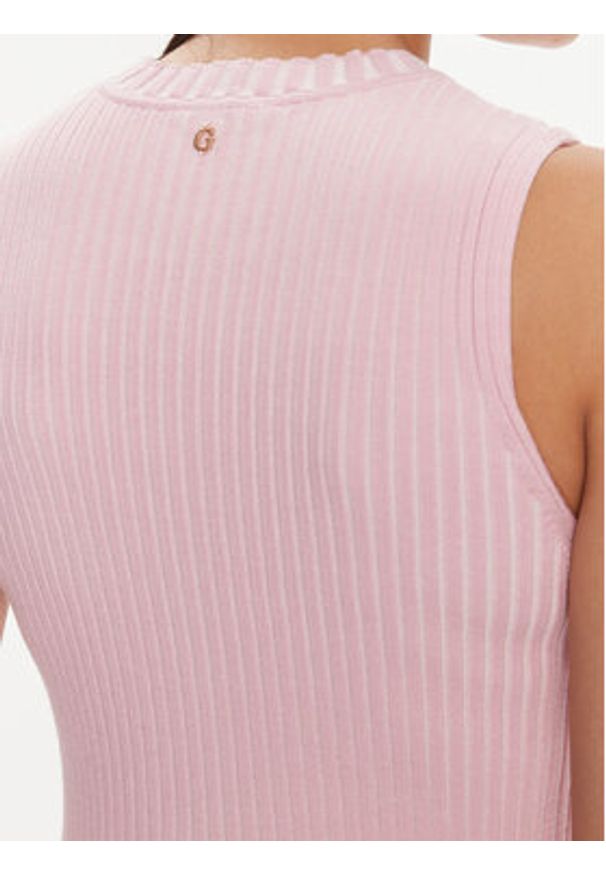 Guess Sukienka codzienna Allie W4RK20 Z2YN2 Różowy Bodycon Fit. Okazja: na co dzień. Kolor: różowy. Materiał: wiskoza, syntetyk. Typ sukienki: bodycon, proste. Styl: casual