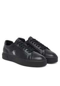 Calvin Klein Sneakersy Basket Cupsole Laceup Lth Ml YM0YM01460 Czarny. Kolor: czarny. Materiał: skóra