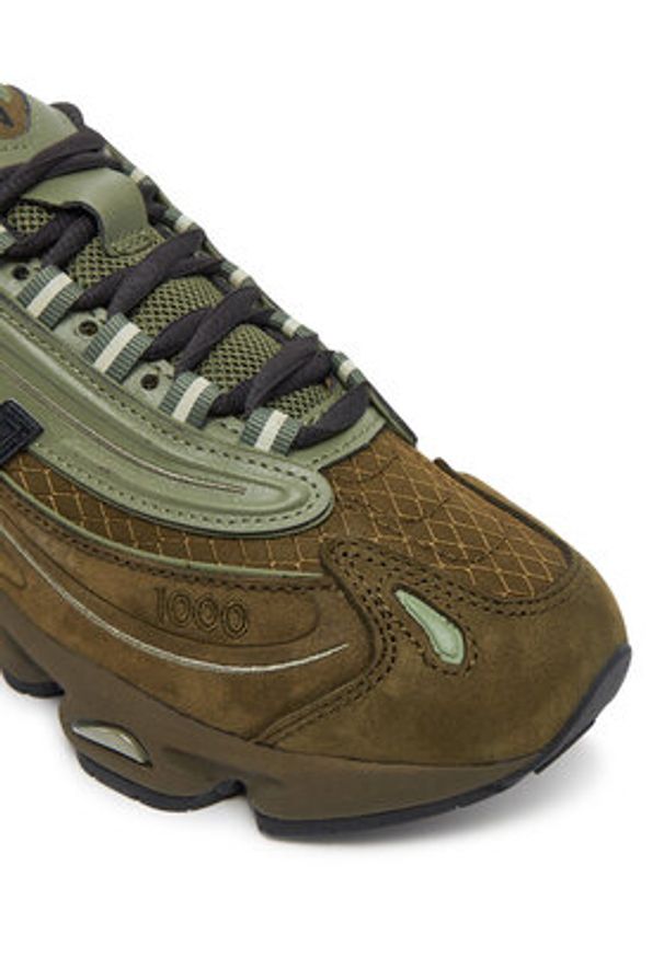 New Balance Sneakersy M1000NBU Zielony. Kolor: zielony. Materiał: zamsz, skóra