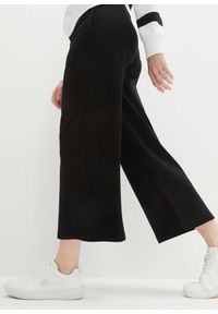 bonprix - Spodnie culotte z czystej bawełny organicznej. Kolor: czarny. Materiał: bawełna #2
