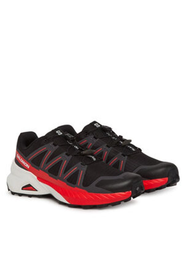 salomon - Salomon Buty do biegania Speedcross Peak L47790100 Czarny. Kolor: czarny. Materiał: materiał. Model: Salomon Speedcross