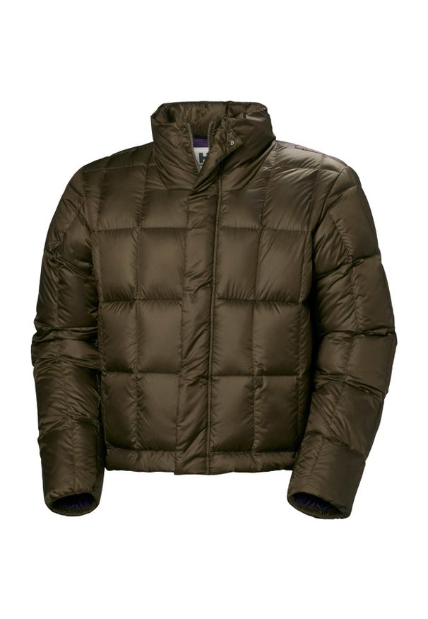 Kurtka puchowa Helly Hansen Arc Down. Kolor: brązowy. Materiał: puch