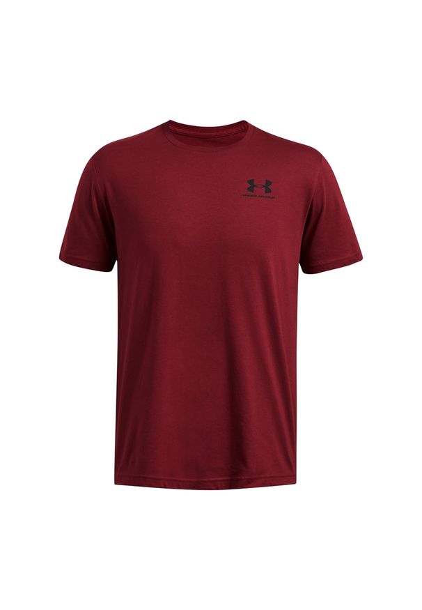 T-shirt męski Under Armour UA M Sportstyle Lc Ss - niebieski. Kolor: niebieski. Materiał: materiał, poliester, bawełna. Wzór: nadruk