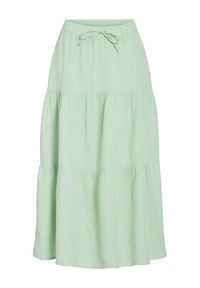 Vila Spódnica maxi Lania 14105428 Zielony Regular Fit. Kolor: zielony. Materiał: bawełna #7