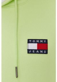 Tommy Jeans - Bluza bawełniana. Kolor: zielony. Materiał: bawełna #3