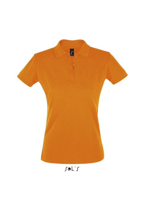 SOL'S - Damska koszulka polo Sol's Perfect. Typ kołnierza: polo. Kolor: wielokolorowy, czerwony, brązowy