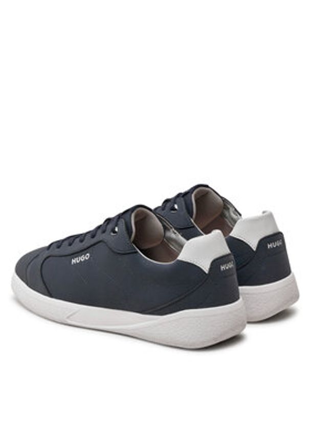 Hugo Sneakersy Riven Tenn 50524249 Granatowy. Kolor: niebieski. Materiał: materiał