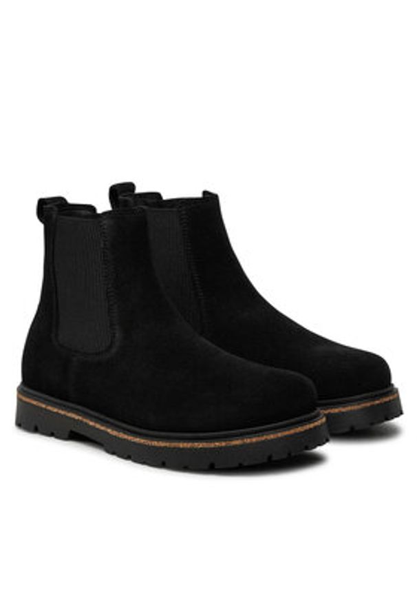 Birkenstock Sztyblety Highwood Slip On Mid W Leve 028187 Czarny. Zapięcie: bez zapięcia. Kolor: czarny. Materiał: zamsz, skóra