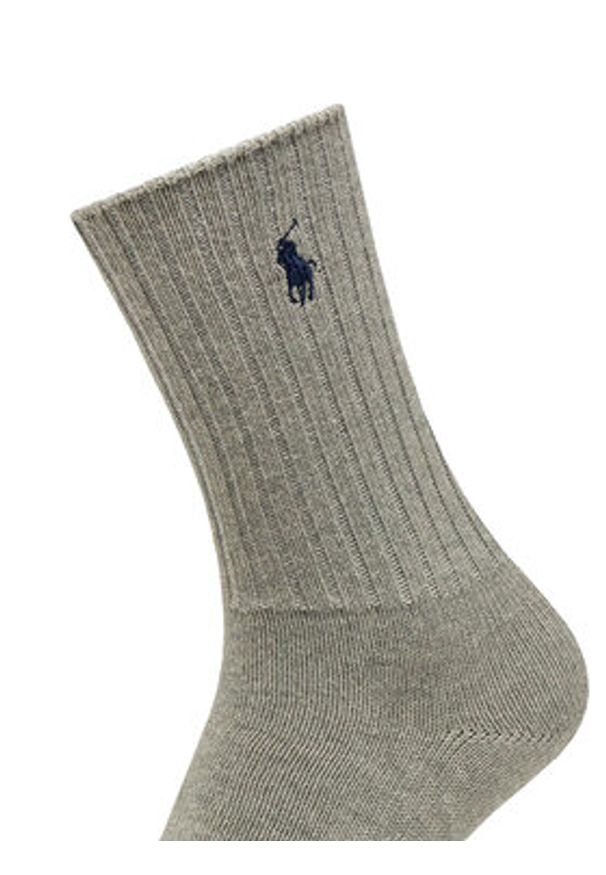 Polo Ralph Lauren Skarpety długie 455846847013 Szary. Kolor: szary. Materiał: bawełna