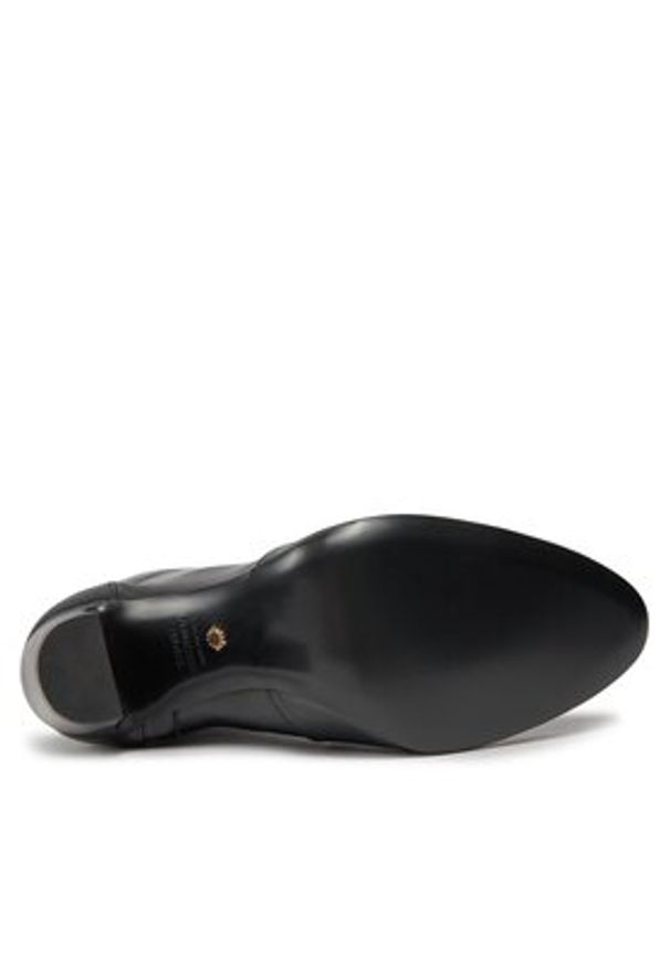 Stuart Weitzman Botki Vida 100 Zip Bootie SG232 Czarny. Kolor: czarny. Materiał: skóra