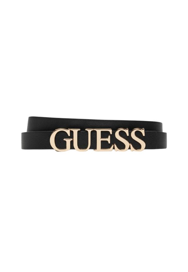 Guess - GUESS Pasek damski Mimina H20, Rozmiar M. Kolor: czarny
