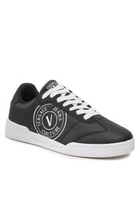 Versace Jeans Couture Sneakersy 74YA3SD1 Czarny. Kolor: czarny. Materiał: skóra #1