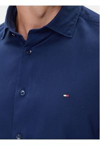 TOMMY HILFIGER - Tommy Hilfiger Koszula MW0MW39573 Granatowy Slim Fit. Kolor: niebieski. Materiał: bawełna #3