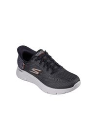 skechers - Buty sportowe Sneakersy męskie, Slip-Ins: GO WALK Flex - New World. Kolor: czarny. Sport: turystyka piesza #1