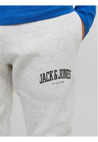 Jack&Jones Junior Spodnie dresowe 12237403 Szary Slim Fit. Kolor: szary. Materiał: syntetyk #4