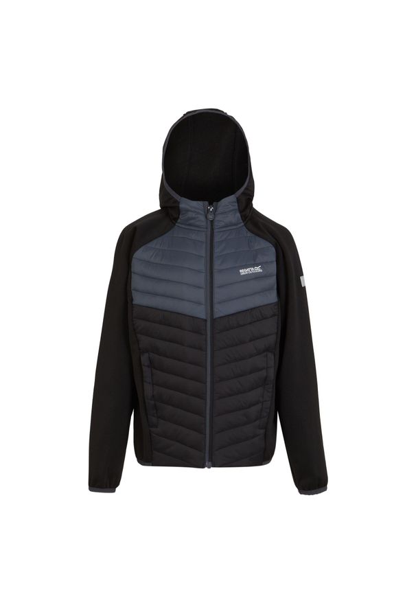 Regatta - Kurtka Dziecięca Kielder VIII Hybrid Jacket. Kolor: szary, fioletowy, wielokolorowy, czarny